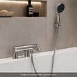 GROHE - Mitigeur baignoire mécanique Essence avec colonnettes Idro'Flex + Douchette 2 jets Start + Flexible + Support - vignette