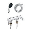 GROHE - Mitigeur baignoire mécanique Essence avec colonnettes Idro'Flex + Douchette 2 jets Start + Flexible - vignette