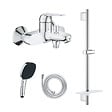 GROHE - Pack mitigeur BD mécanique Swift + Douchette Vitalio Comfort 110 + Barre Quickflix Vitalio Smartactive + Flexible - vignette