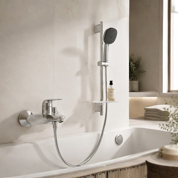 GROHE - Pack mitigeur BD mécanique Swift + Douchette Vitalio Comfort 110 + Barre Quickflix Vitalio Smartactive + Flexible - large