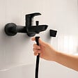 HANSGROHE - Mitigeur baignoire mécanique Rebris S noir mat - vignette
