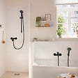 HANSGROHE - Mitigeur baignoire mécanique Rebris S noir mat - vignette