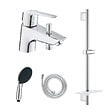 GROHE - Pack mitigeur BD mécanique Quickfix Start + Douchette Vitalio Start 110 + Barre Quickfix Vitalio Smartactive + Flexible - vignette