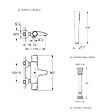 GROHE - Mitigeur baignoire thermostatique Precision Trend avec colonnettes Idro'Flex + Douchette 1 jet + Flexible - vignette