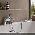 GROHE - Mitigeur baignoire mécanique Swift avec colonnettes Idro'Flex + Douchette 1 jet + Flexible - vignette