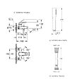 GROHE - Mitigeur baignoire mécanique Swift avec colonnettes Idro'Flex + Douchette 1 jet + Flexible - vignette