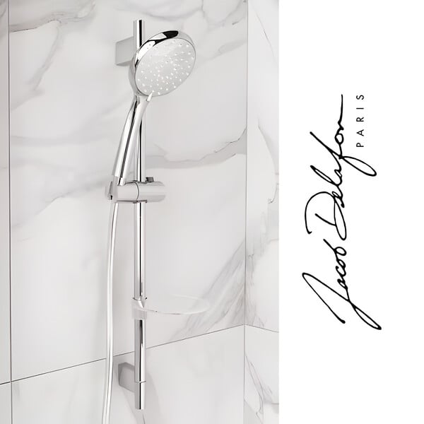 JACOB DELAFON - Mitigeur de douche Aimé  + ensemble de douche Awaken - large