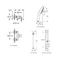 GROHE - Pack mitigeur douche mécanique Swift + Douchette Vitalio Comfort 110 + Barre Quickflix Vitalio Smartactive + Flexible - vignette
