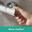 HANSGROHE - Ecostat 1001 CL Pack Mitigeur Thermostatique douche + Set Crometta Porter’S Douchette Vario / 1,25m (13211000-Vario) - vignette