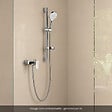HANSGROHE - Pack mitigeur douche mécanique Vernis Blend chromé + Ensemble de douche Crometta 2 jets blanc/chromé - vignette