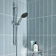 GROHE - Pack mitigeur douche mécanique Quickfix Get + Ensemble rond barre et pommeau de douche 2 jets Vitalio Comfort 110 Chromé - vignette
