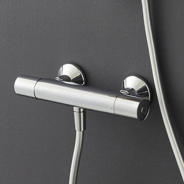 JACOB DELAFON - Mitigeur de douche thermostatique Simone + ensemble de douche Awaken - large