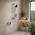 GROHE - Pack mitigeur douche mécanique Start + Douchette Vitalio Comfort 110 + Barre Quickflix Vitalio Smartactive + Flexible - vignette