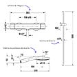 DURAVIT - Pack mitigeur douche thermostatique 1000 + Barre 90 cm + Pommeau 3 jets + Flexible 160 cm Bronze brossé - vignette