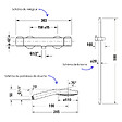 DURAVIT - Pack mitigeur douche thermostatique 1000 + Barre 90 cm + Pommeau 3 jets + Flexible 160 cm Inox brossé - vignette