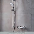 DURAVIT - Pack mitigeur douche thermostatique 1000 + Barre 70 cm + Pommeau 3 jets + Flexible 160 cm Chromé - vignette
