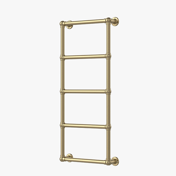 OTITEC - Sèche-serviettes eau chaude 120x53cm Doré brossé PVD - ROMEO - large