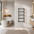 OTITEC - Sèche-serviettes eau chaude 120x53cm Noir - ROMEO - vignette