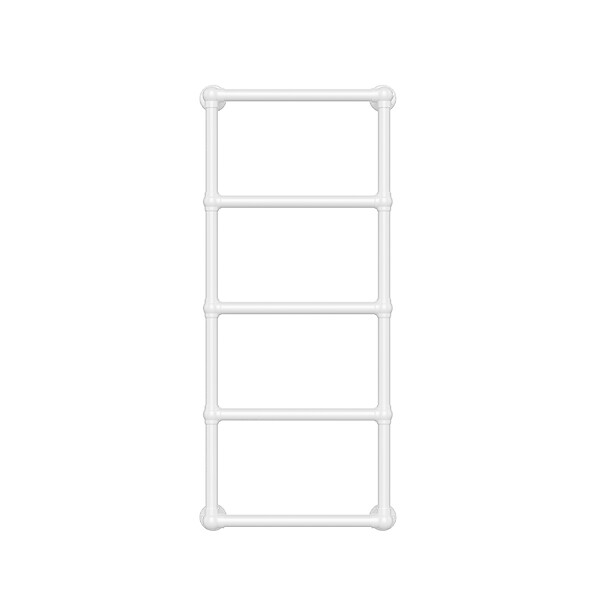 OTITEC - Sèche-serviettes eau chaude 120x53cm Blanc - ROMEO - large