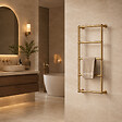 OTITEC - Sèche-serviettes eau chaude 120x53cm Laiton PVD - ROMEO - vignette