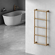 OTITEC - Sèche-serviettes eau chaude 120x53cm Laiton PVD - ROMEO - vignette