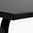 OVIALA - Table de jardin en acier 120 x 70 cm 6 places noir - Palavas - vignette