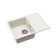 SWISS AQUA TECHNOLOGIES - 62x44 cm kit évier avec égouttoir réversible en Granite, à encastrer, blanc + mitigeur lavabo/cuisine Grohe Start (SATSE2WG304) - vignette