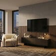 SWISS AQUA TECHNOLOGIES - Panneau acoustique mural d'intérieur 60x120 cm en MDF sur feutre polyester, décor chêne noir, 0,72 m2 (SATAKUPANBOT612) - vignette