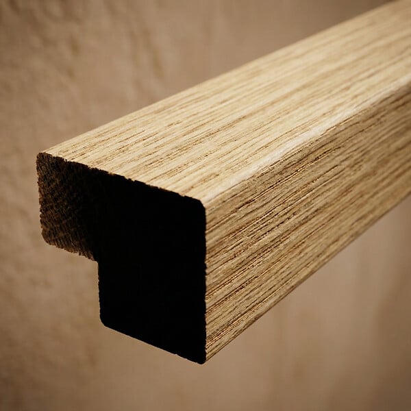 SWISS AQUA TECHNOLOGIES - Barre d'extrémité MDF 120 cm pour panneaux acoustiques intérieurs SATAKUPANNON612, décor chêne blanc (SATAKUPANWOTKL12) - large
