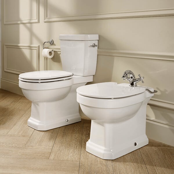 ROCA - Réservoir WC avec alimentation par dessous 3/6L Carmen blanc brillant - large
