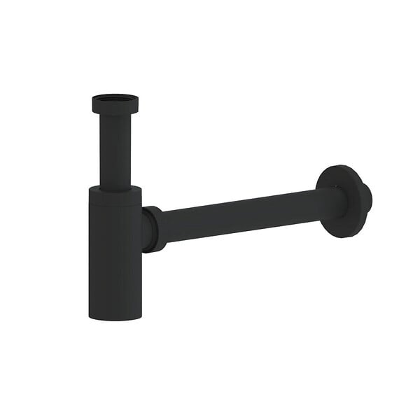 SWISS AQUA TECHNOLOGIES - Siphon de lavabo Swiss Aqua Technologies Project 5/4 DN32 noir plastique mat SATSIFMPLB - large