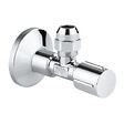 GROHE - Robinet d'angle GROHE 1/2"x3/8" avec capuchon, chrome (22045000) - vignette