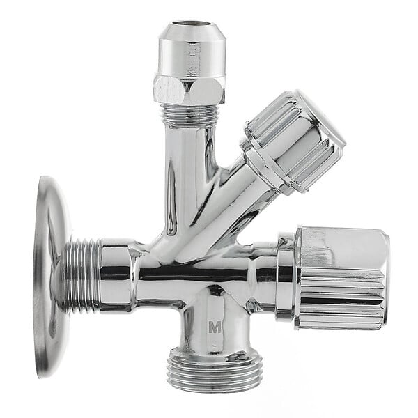 SIKO - Robinet Cerf-volant combiné - valve de machine à laver 1 / 2x3 / 8x3 / 4 (ET551L) - large