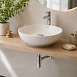 WIRQUIN - Bonde lavabo universelle vis centrale Quick clac Laiton/Chromé + Siphon lavabo Linéis Mini Laiton/Chromé - vignette