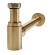 WIRQUIN - Siphon de lavabo en laiton doré brossé d32 - vignette