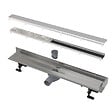 ALCA - FIT AND GO Caniveau de douche mural 95 cm en acier inoxydable (APZ23DOUBLE9950) - vignette
