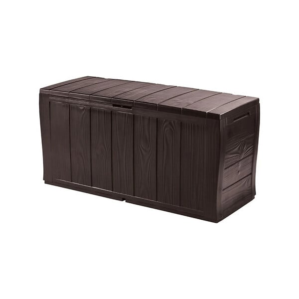 KETER - Keter Sherwood coffre de jardin 270 L + éclairage extérieur LED inclus (230403-WO744) - large
