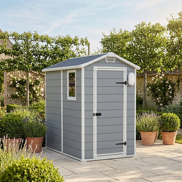 KETER - Keter Manor 4x3 abri de jardin + plafonnier LED inclus (230446-WO744) - large