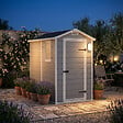 KETER - Keter Manor 4x3 abri de jardin + plafonnier LED inclus (230446-WO744) - vignette