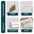 VOUNOT - Etendoir a linge telescopique pliable extensible ailes hautes 284x55x122cm metal blanc - vignette