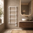 OTITEC - Sèche-serviettes électrique 120x53cm - 300W - Blanc - ROMEO - vignette