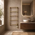 OTITEC - Sèche-serviettes électrique 120x53cm - 400W - Laiton PVD - ROMEO - vignette