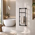 OTITEC - Sèche-serviettes électrique 120x53cm - 700W - Noir - ROMEO - vignette