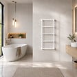 OTITEC - Sèche-serviettes électrique 120x53cm - 700W - Blanc - ROMEO - vignette