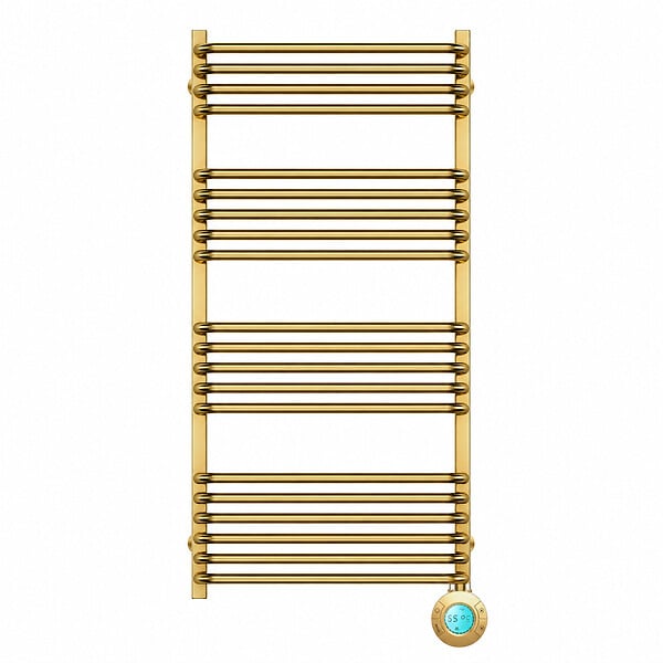 OTITEC - Sèche-serviettes électrique 121x55cm - 300W - Doré brossé - TONY - large