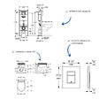 GROHE - Pack WC suspendu sans bride caréné + Abattant Bau Ceramic + Bâti-support largeur réduite + Plaque commande Cool Sunrise - vignette