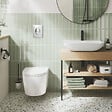 GROHE - Pack WC suspendu sans bride Start Round Ceramic + Abattant frein de chute + Bâti support autoportant + Plaque de commande chromé - vignette