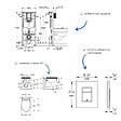 GROHE - Pack WC suspendu sans bride caréné + Abattant Bau Ceramic + Bâti-support mur porteur + Plaque commande Cool Sunrise - vignette