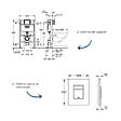 GROHE - Bâti-support hauteur réduite Rapid SL avec plaque commande Even noir mat - vignette