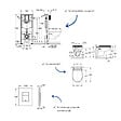 GROHE - Pack bâti-support mur porteur Rapid SL + Cuvette suspendue sans bride abattant Bau Ceramic + Plaque commande noir mat - vignette
